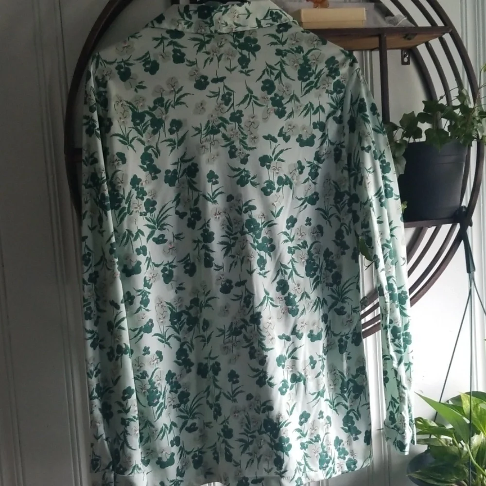 DEADSTOCK Vintage Mint Pansies Plus Sz Top 18 - Picture 6 of 6